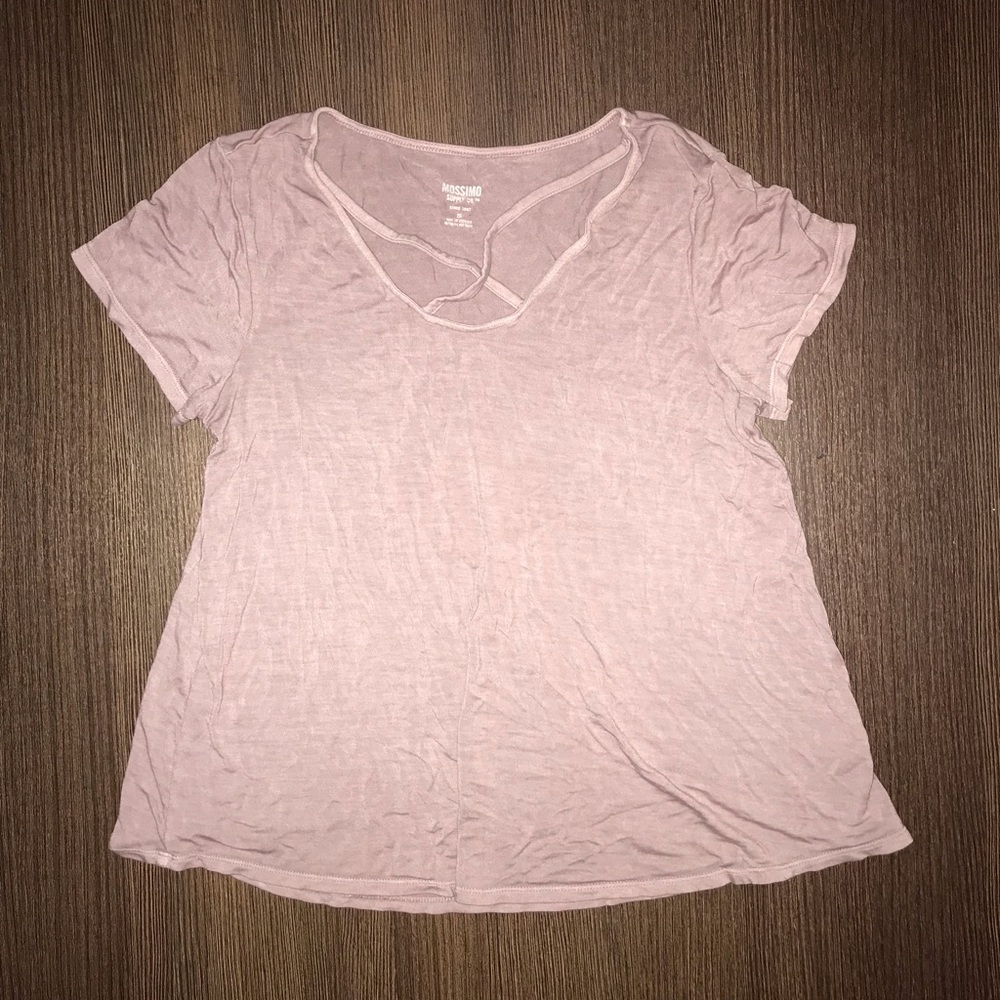 Mauve flowy shirt